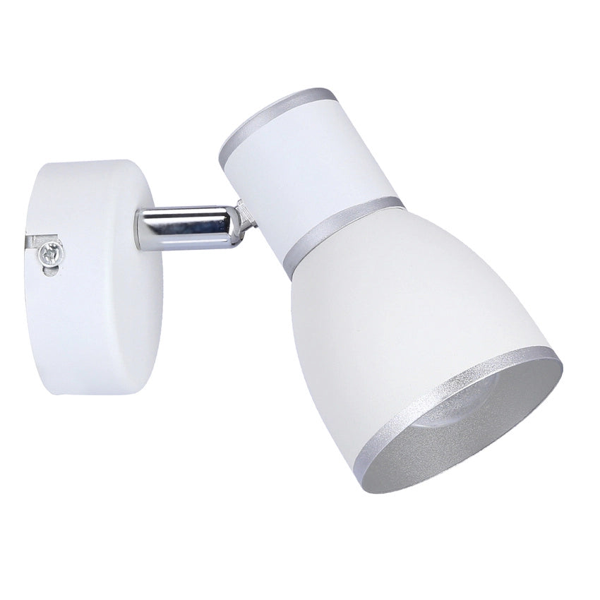 Applique orientabile Candellux FIDO 91-63366 bianco/cromo 1xE14