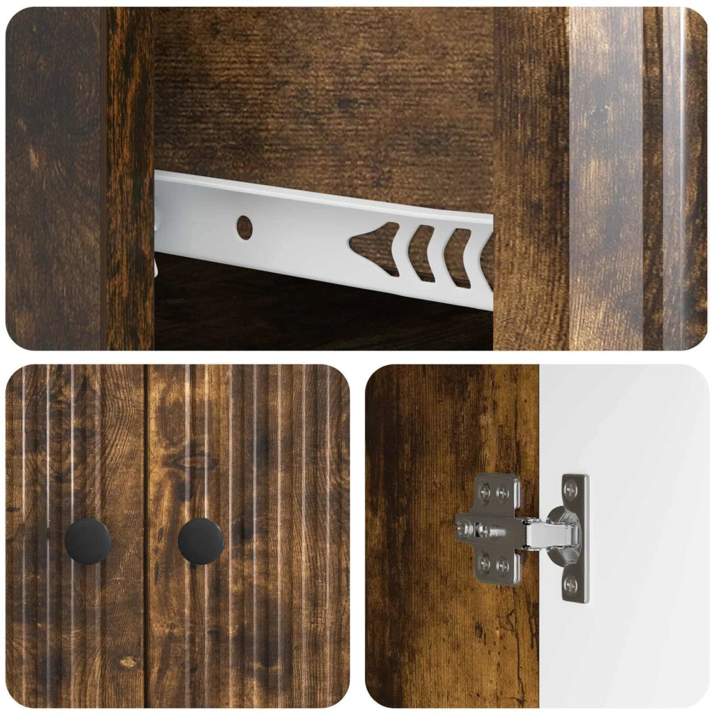 Credenza Rovere Fumo 66 x 34,5 x 90 cm Legno ingegnerizzato 893950