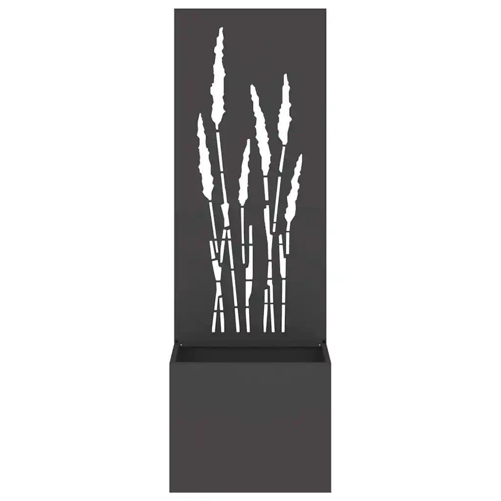 Schermo per privacy in giardino Traforo Nero 50 x 150 cm 876462
