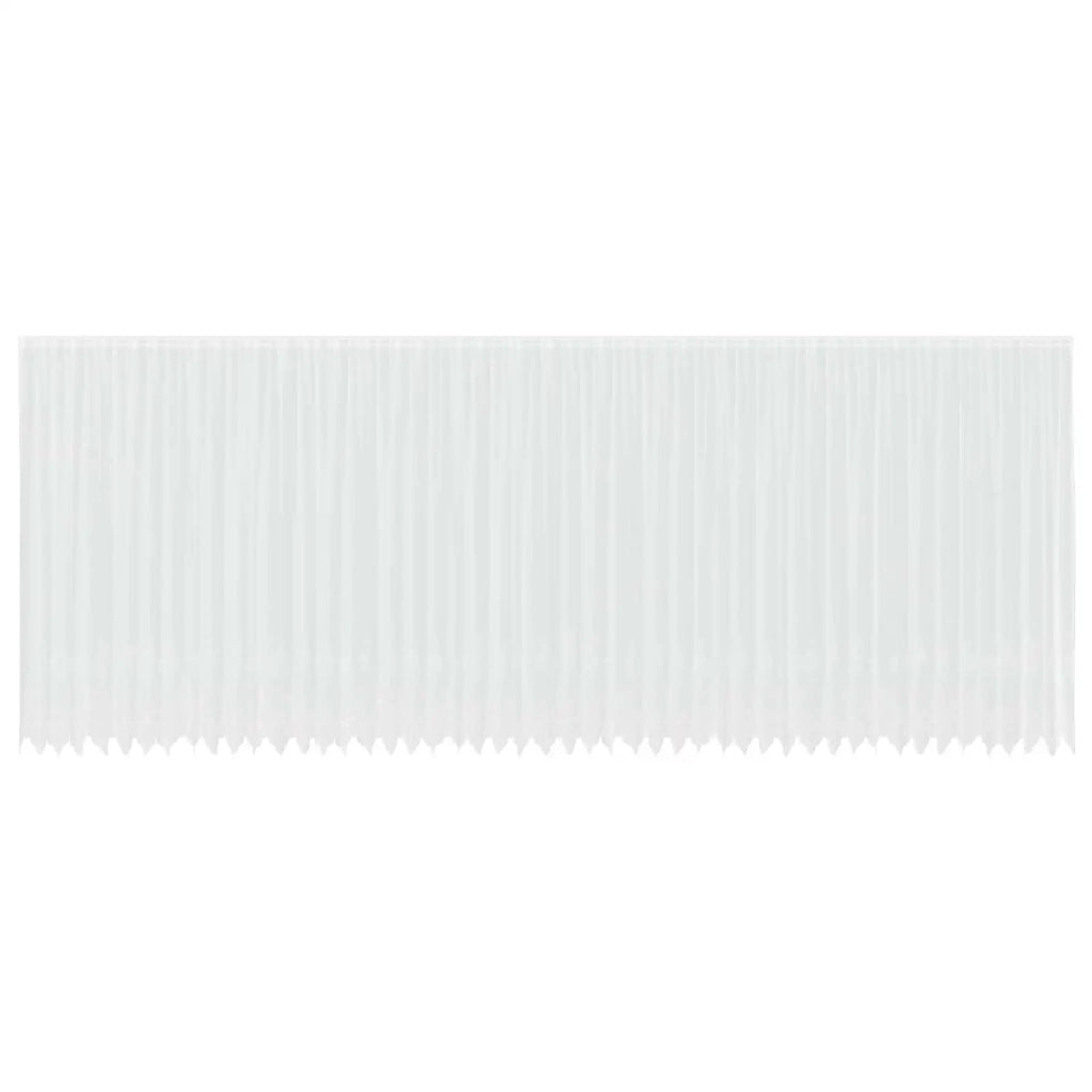 Tenda in Pizzo con tende Floreale Bianco 280x1200cm Poliestere 4107863