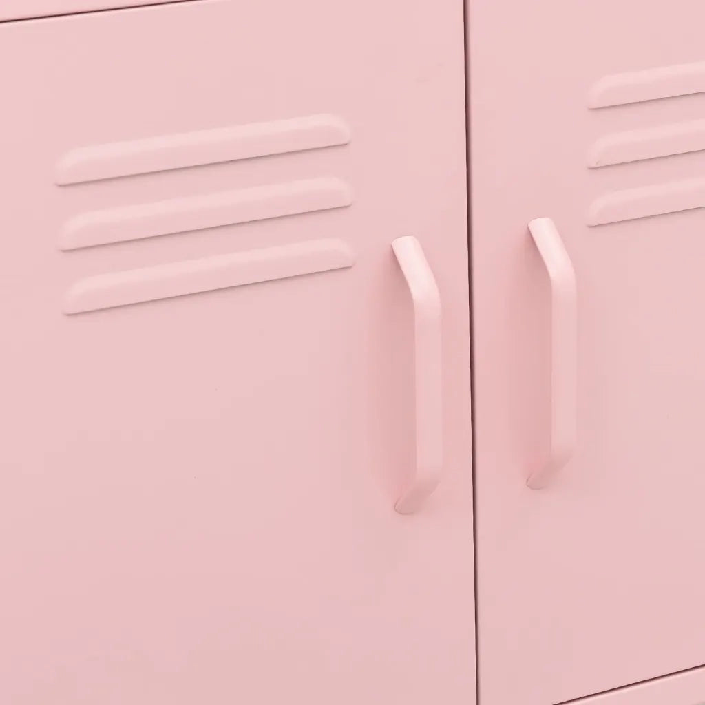 Armadietto Rosa 60x35x56 cm in Acciaio 336265