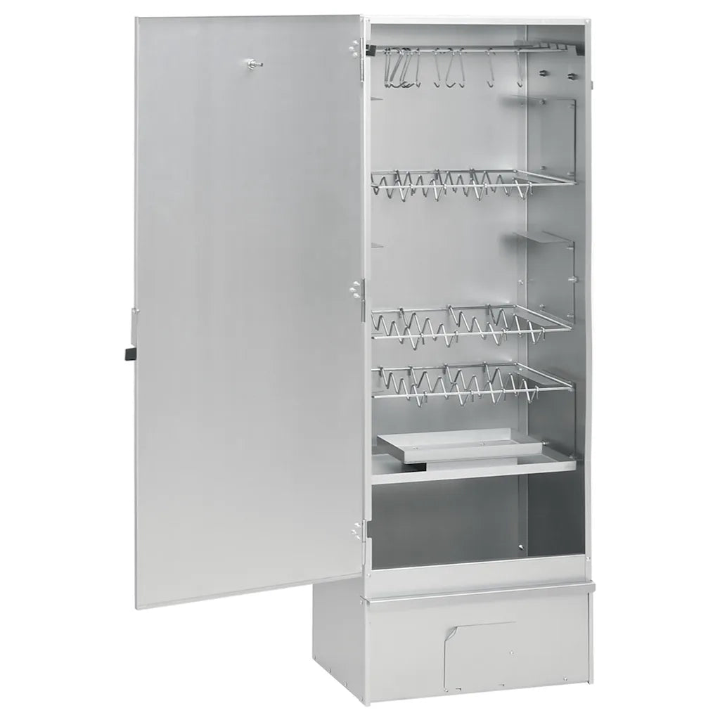 Forno Affumicatore BBQ con Tavolino in Acciaio Zincatocod mxl 125386