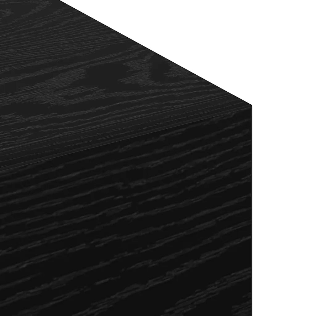 Mobiletto a muro Rovere Nero 100 x 36,5 x 35 cm 879563