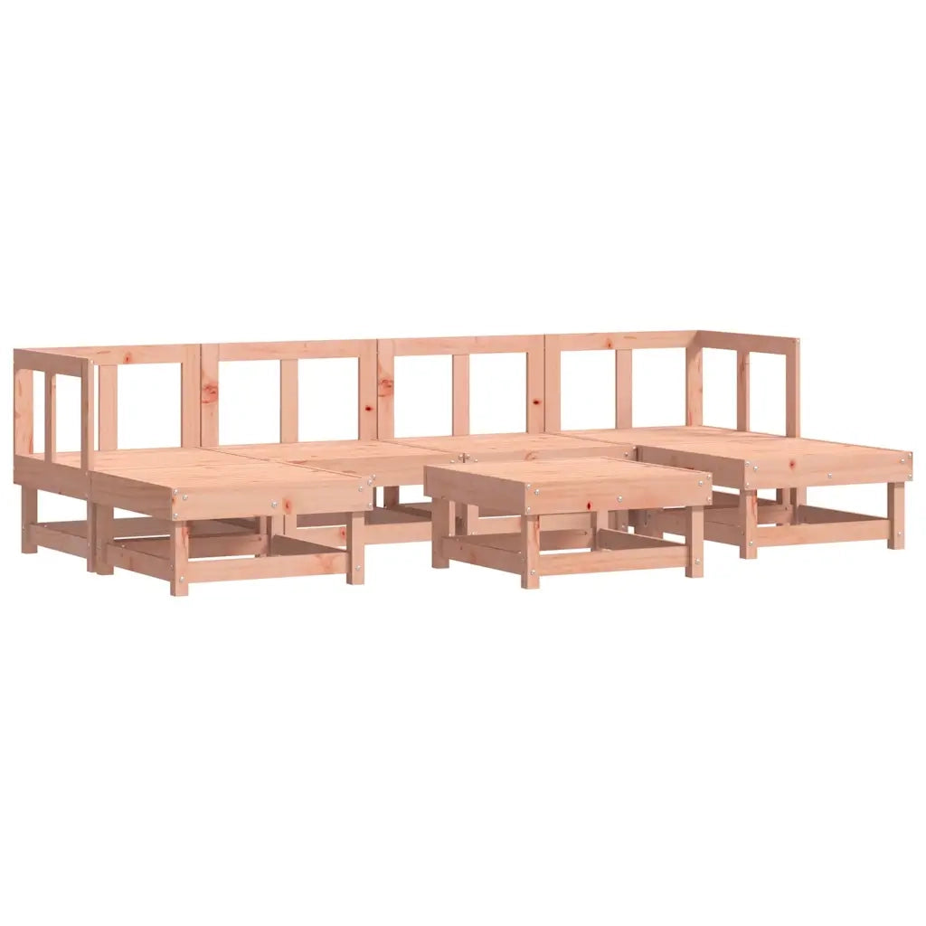 Set Divani Giardino 7 pz con Cuscini Legno Massello di Douglas 3185925