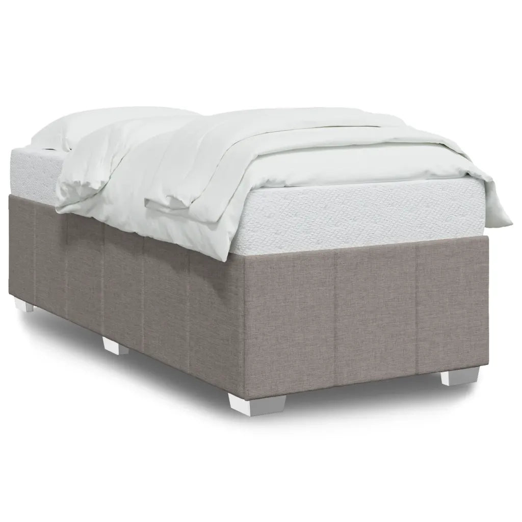 vidaXL Giroletto senza Materasso Tortora 90x200 cm Tessuto