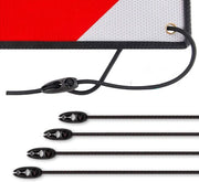 Cinture di trasporto per cartelli di avviso Italia e Spagna, 4 pezzi, 60cm, cartello di fissaggio per bicicletta, cinture elastiche regolabili per cartelli di avviso, trasportatori di biciclette, camper, road trip, ecc.