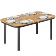 Tavolo da Giardino 6 Posti ¨C zephmum ¨C Naturale WPC 155x88x72