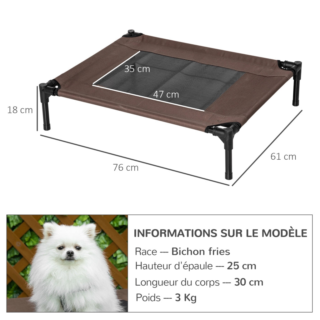 Lettino rialzato per cani e gatti ¨C Xylo ¨C tessuto oxford traspirante