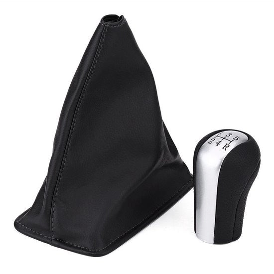 Acciaio in PU-leer - Versnellingspook Hoes - Gaiter Boot - Adatto per Corolla 1998-2009 - Facile da installare - Duraturo nel tempo