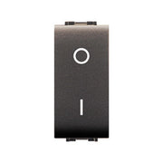 LIFE 4009 INTERRUTTORE BIPOLARE GRIGIO ANTRACITE- ELETTROCANALI- 12,0 pz