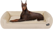 Cuscino per cani, Banca per cani, Culla per cani, Cuscino per cani Removibile e Lavabile, Beige, 120 x 90 x 30 cm