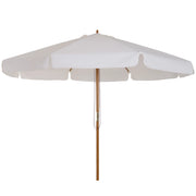 Ombrellone da Giardino con Sistema a Puleggia e 8 Stecche di Bamb¨´ ¨C zephmum ¨C Beige ?325 cm
