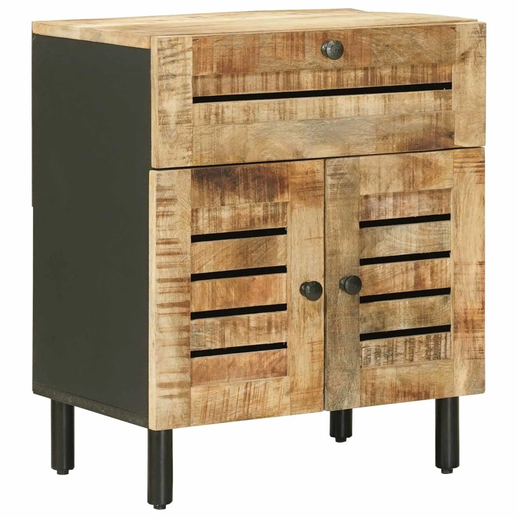 Comodino Naturale 50 x 33 x 60 cm Legno di mango massello 4018855