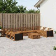 Set di divani da esterno 10 pz Naturale 3383852
