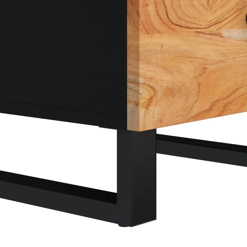 Credenza con 3 Cassetti 40x33,5x75 cm Legno Massello di Acacia 352906