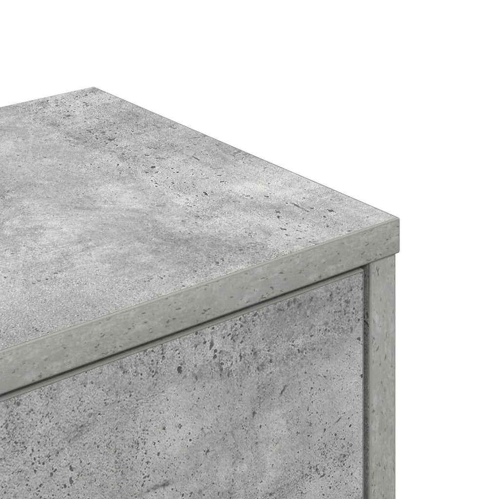 Mensola Angolare da Parete Grigio Cemento 48 x 48 x 120 cm 8012231