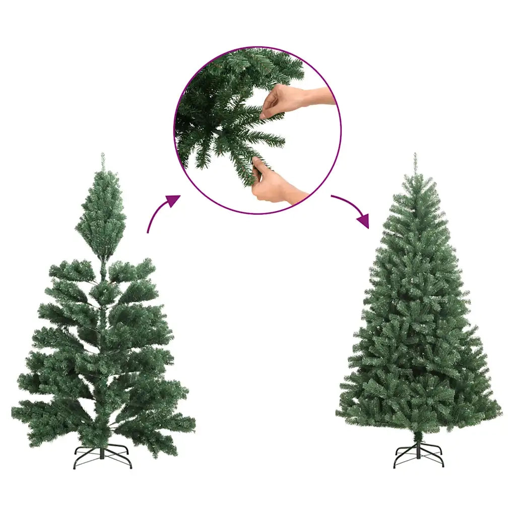 Albero di Natale Sottile-Decorazioni natalizie con Base 270 cm in PVC