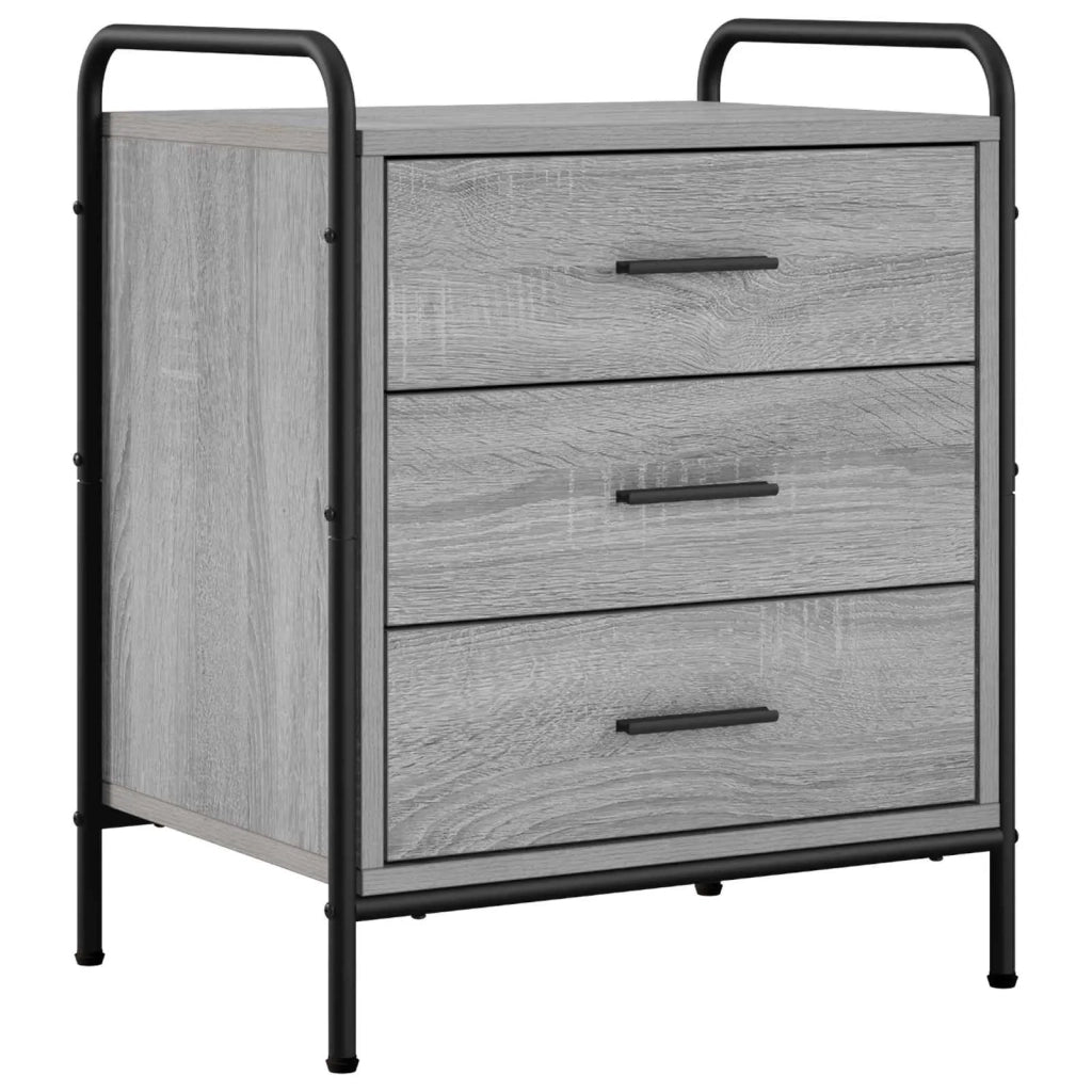 Armadio da Notte Sonoma grigio 48 x 36,5 x 60 cm 8013536