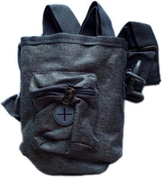 Borsa per cane - Addestramento cani - Grigio - 14 x 17 cm - Sacchetto per dolcetti per cani - Borsa per addestramento cani - Addestramento cani