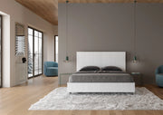 Letto matrimoniale con rete 160x200 bianco frassino New Egos