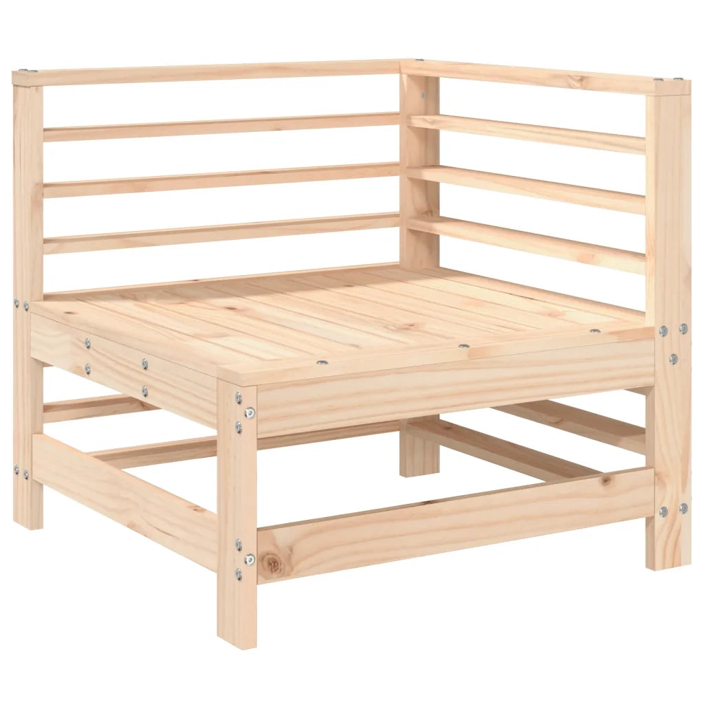 Salotto da Giardino-Set Salotto da Giardino 3 pz in Legno Massello di Pino 158720