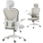 Sedia da ufficio con rete ¨C zephmum ¨C grigio 62x64x120 cm