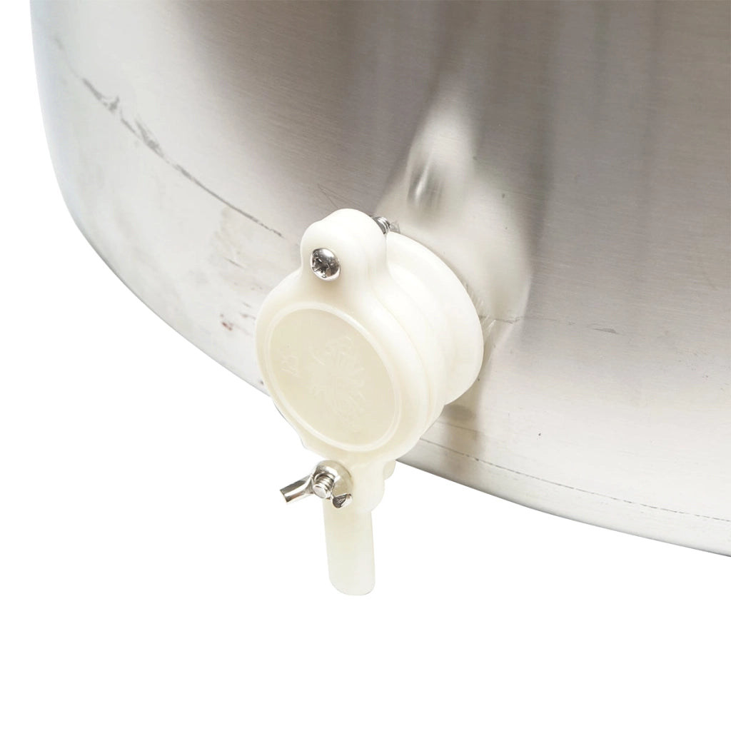 Maturatore in acciaio inox con coperchio per miele, capacità 300 kg