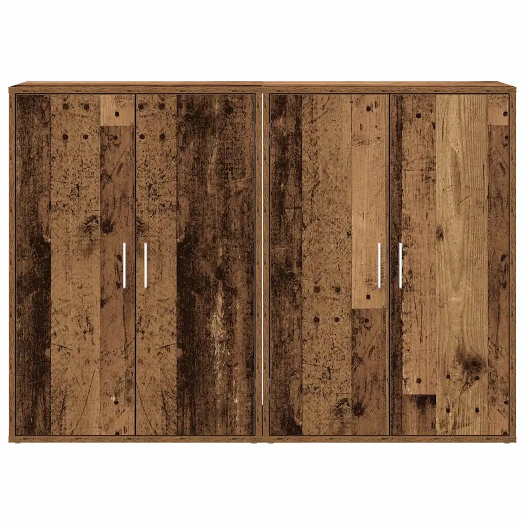 Credenza 2 pcs Legno vecchio 60 x 31 x 84 cm Legno multistrato 3334302