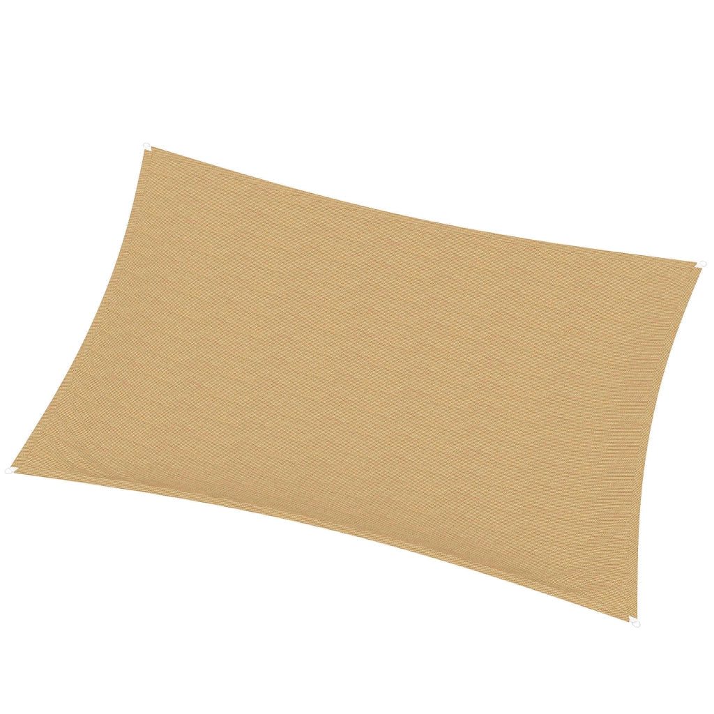 Telo ombreggiante rettangolare 4x6m ¨C Zephmum ¨C Sabbia HDPE 185g/m2