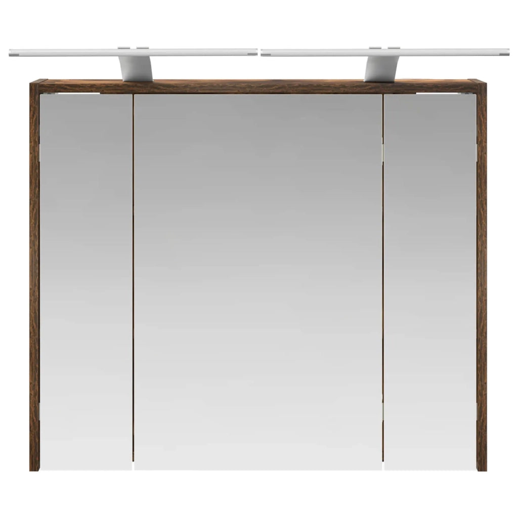 Mobiletto per specchio da Bagno | Armadio da bagno Rovere fum¨¦ 73,5 x 16 x 62,5 cm