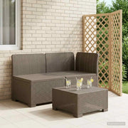 Divano da Giardino a 2 Posti Aspetto Rattan PP Grigio Chiaro 8011923