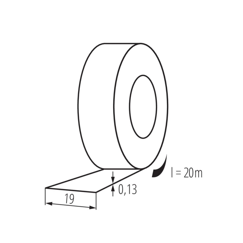 nastro isolante adesivo elettricista isolante elettrico 19 mm verde 20 mt