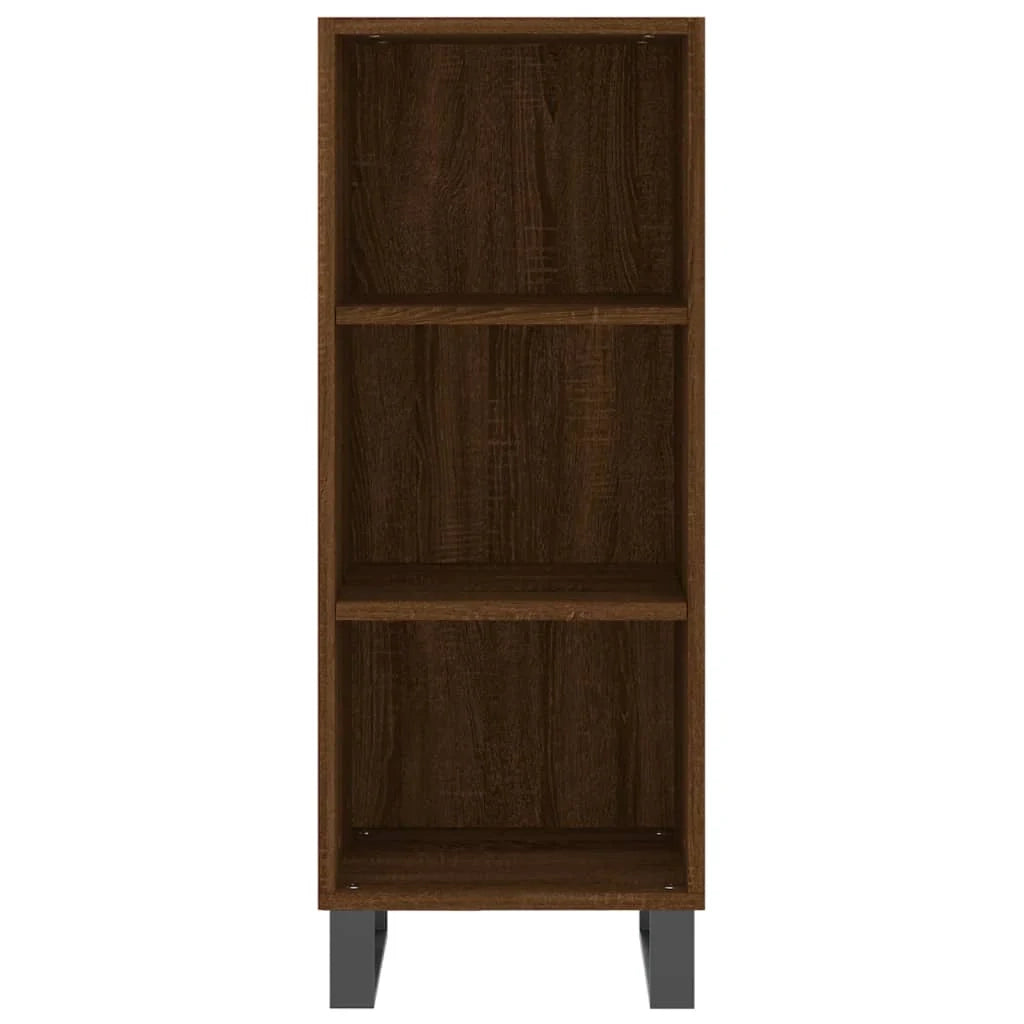 Buffet credenza cassettiera armadio mobile contenitore organizer per cucina soggiorno salotto 34,5 x 32,5 x 90 cm legno ingegnerizzato marrone 02_0031186