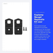 Kit di riparazione del paraurti anteriore - Kit di sostituzione del paraurti anteriore - Materiale ABS - E92 Coupé/E93 Convertibile - 2x Riparazione del paraurti anteriore - Codice OEM 63117182519 - Paraurti anteriore di sostegno