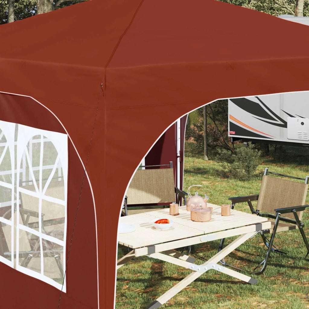 Tenda per feste a pop-up 290 x 290 x 245 cm Terracotta