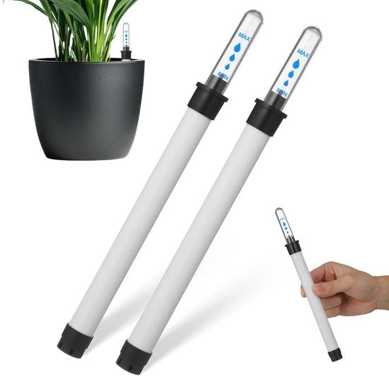 Indicatore di livello dell'acqua per piante, 2 pezzi, altezza 36 cm, sostituzione per vaso di coltivazione, vasi da fiori, piante da appartamento (180 ml)