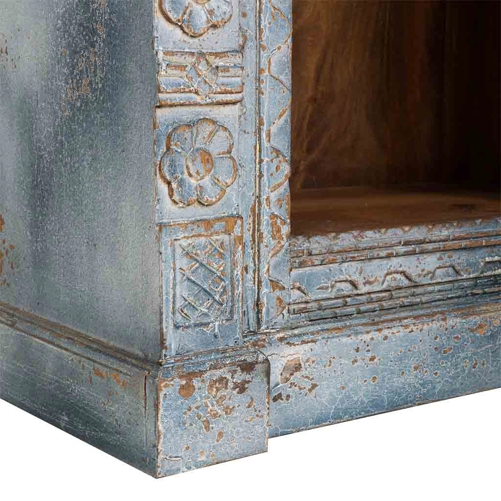 Scaffale in legno finitura artigianale 80x46x180h cm