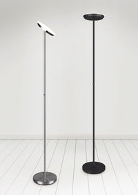 Piantana da Interno a LED in Metallo Nero Opaco