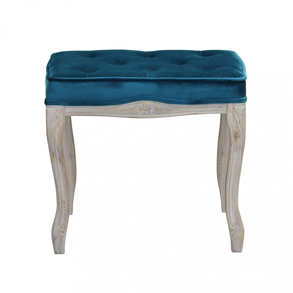 Sgabello Marly 50x36x47 h cm in Velluto Blu
