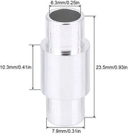 Houders di distanza a distanza 10 pezzi - Supporti di distanza in alluminio - Supporti per pattini - Pattini in linea - Diametro dei supporti 8 mm - Diametro delle viti 6 mm - Lunghezza totale 23,5 mm