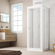 Box doccia 3 lati battente 75x80x75 CM H 190 in Acrilico mod. Sigma Trio