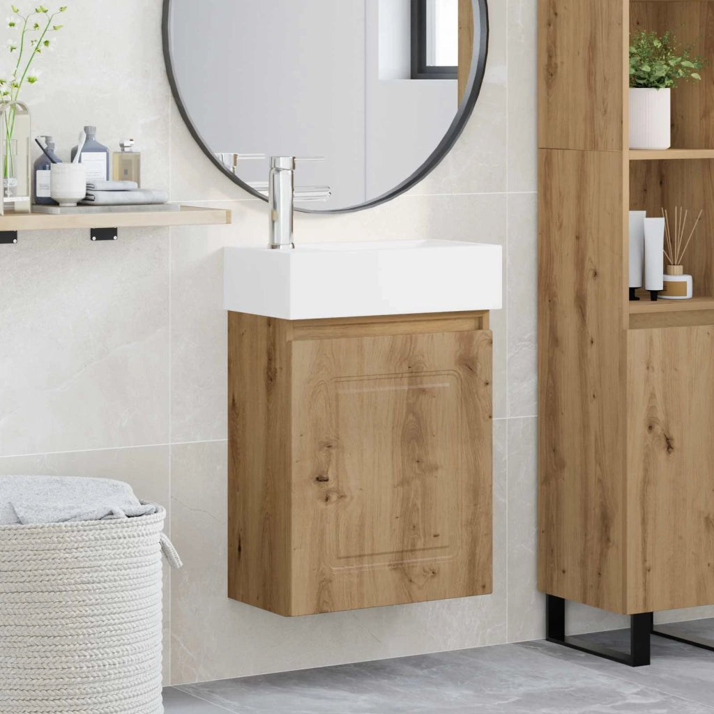 Mobile bagno con rubinetto Rovere Artigianale 889470