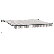 Tenda Retrattile Grigio chiaro e bianco 500 × 300 cm 3426333