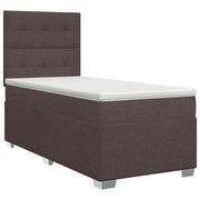Letto box spring con materasso Marrone Scuro 90 x 200 cm 3453321