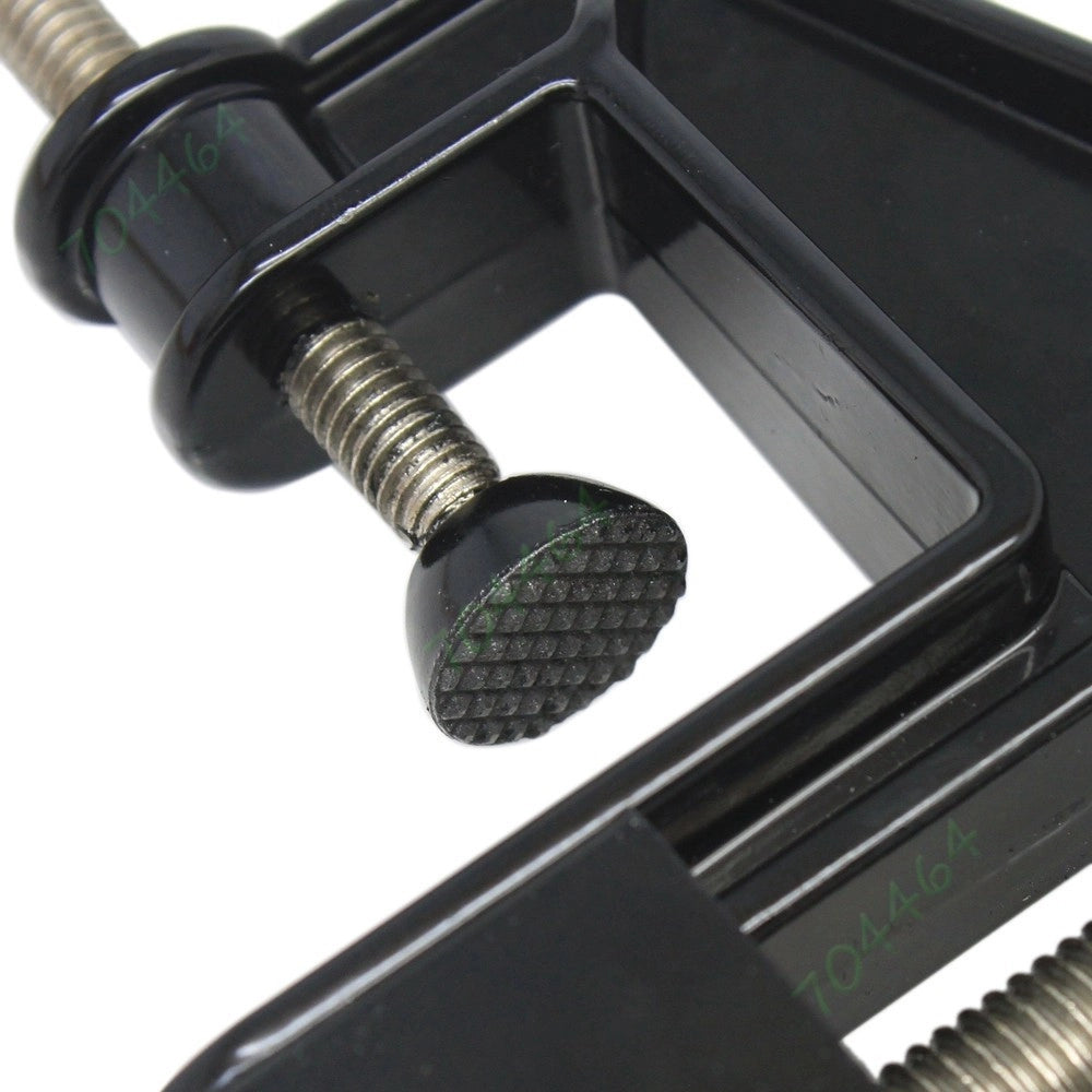 Trade Shop - Morsa Da Banco 50 Mm Fisso Tavolo Morsetto Girevole Base Fissa -
