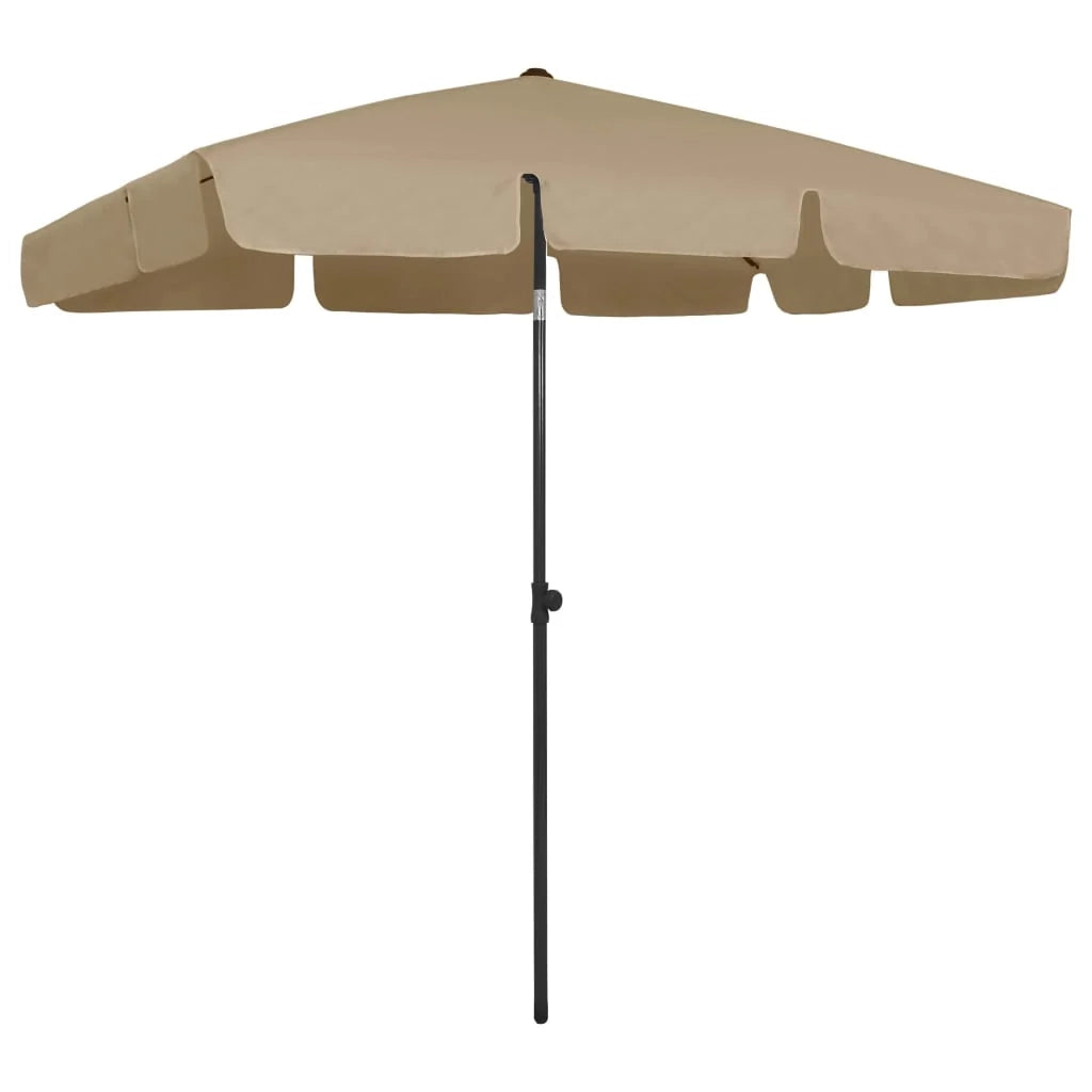 Ombrellone da spiaggia 200 x 125 cm tortora 02_0008406