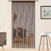 Portale di ingresso in macramé marrone - 90x200cm decorazione interna