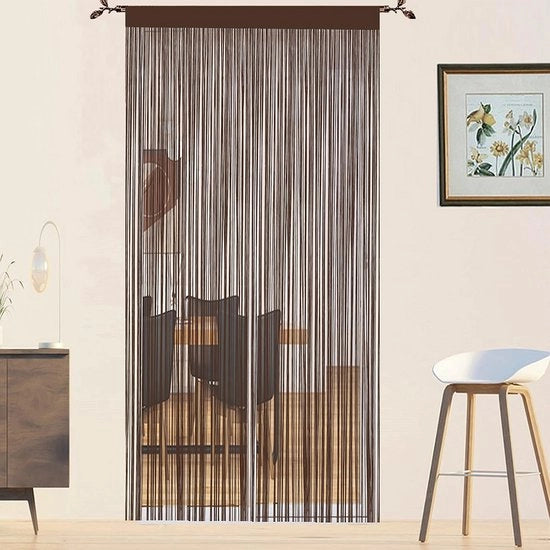 Portale di ingresso in macramé marrone - 90x200cm decorazione interna