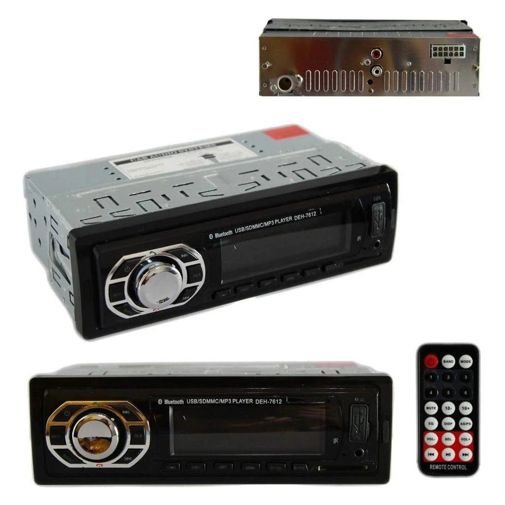 Trade Shop - Stereo Auto Bluetooth Autoradio Vivavoce Radio Fm Mp3 Usb Aux Sd Card 45w X 4 -