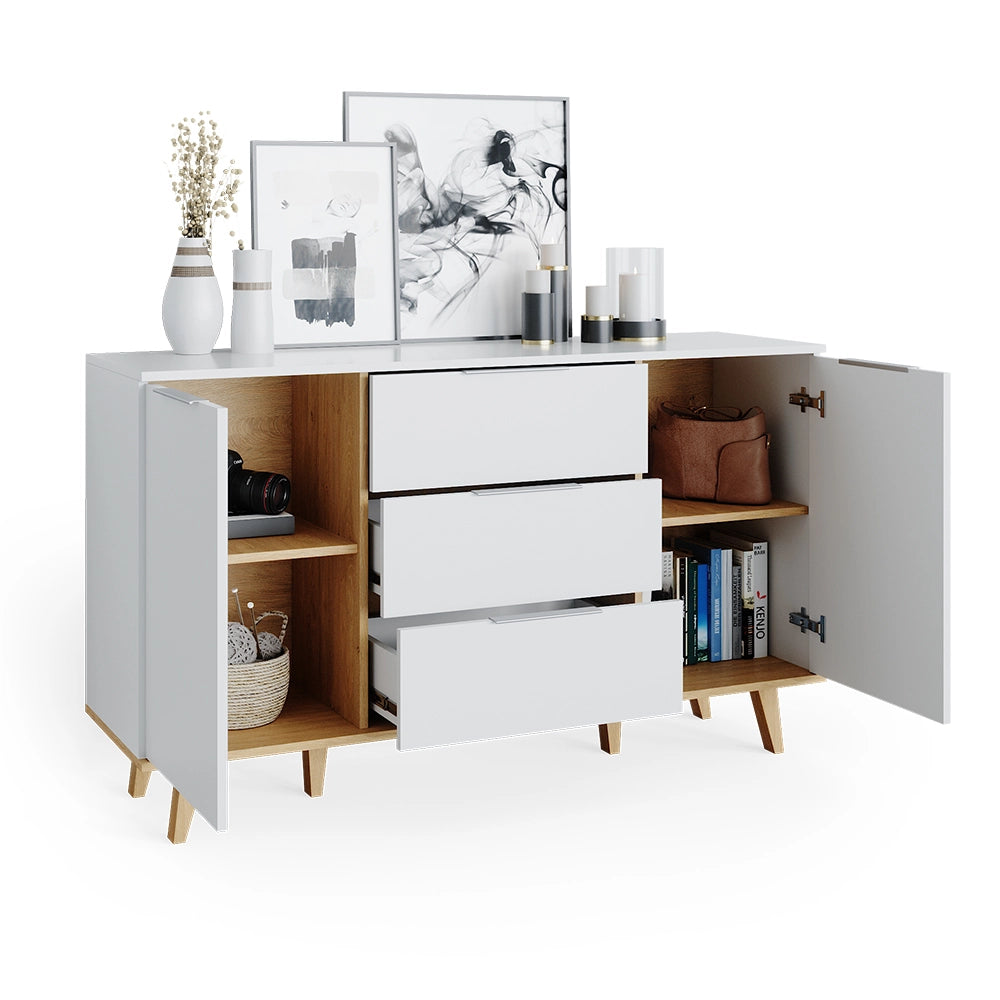 Vicco Cassettiera per camera da letto Bianco 40 x 82 cm